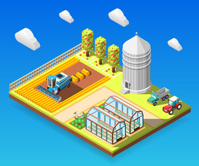 Agricultural Isometric Design Concept
