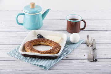 breakfast with simit