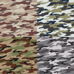 seamless camouflage pattern design