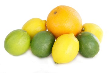 yellow,sour,lemons,grapefruit and green limes and green 
