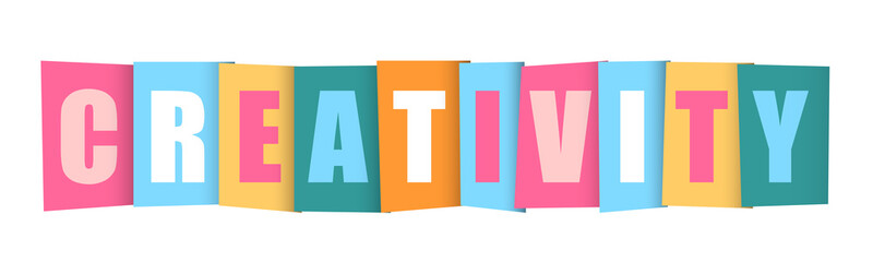 CREATIVITY Vector Letters Icon