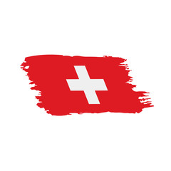 Switzerland flag, vector illustration