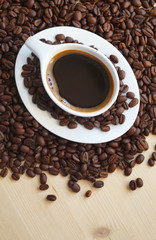 A cup of coffee  background
