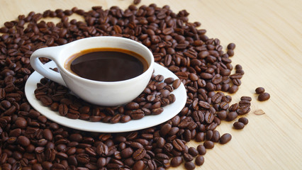 A cup of coffee  background