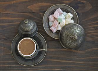 turkish coffee and turkish delights