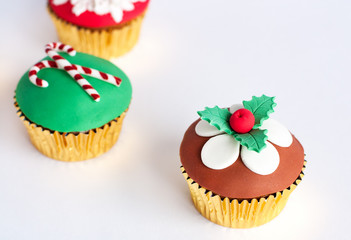 Decorated gumpaste cupcakes 