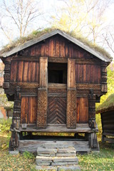 The old wooden house