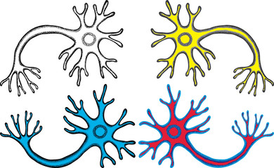 set of the decorative neurons