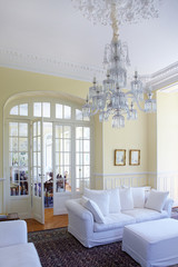beautiful interior in white colors