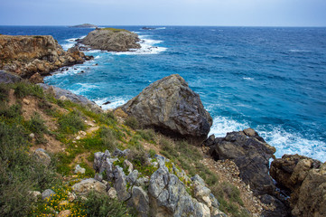 Last point of Karpaz peninsula - cape Zafer Burnu, North Cyprus