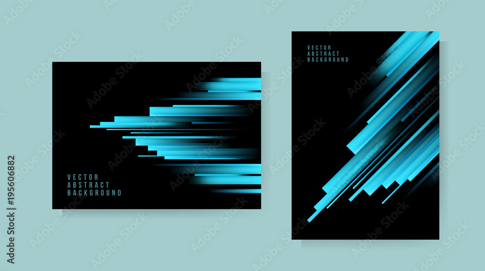 Poster set of abstract background . template for your design . isolated vector elements