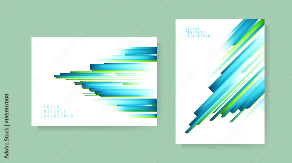 Poster set of abstract background . template for your design . isolated vector elements