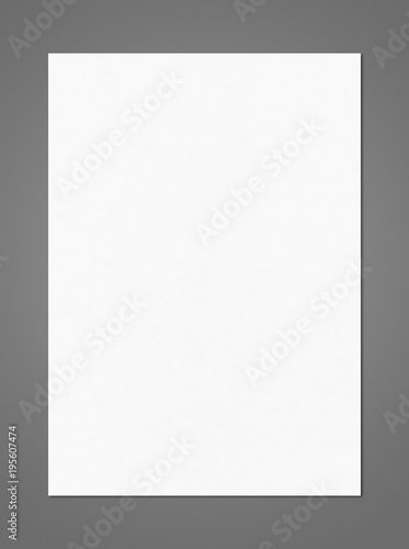 "Blank White A4 paper sheet mockup template" Stock photo and royalty