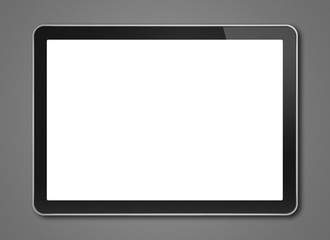 Digital tablet pc, smartphone template isolated on dark grey