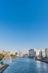 Osaka cityscape - Nakanoshima district - Osaka Japan