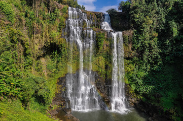 Tad Yuang Waterfalls in Bolaven Plateau, Laos
