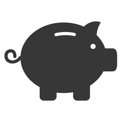 piggy savings isolated icon