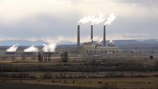 Power plant in Castle Dale Utah, Pacific Corp Hunter Plant.