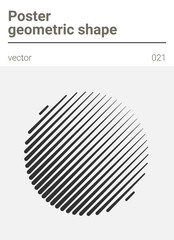 Poster minimal geometric vector shape 