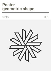 Poster minimal geometric vector shape 