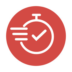 Fast time vector icon.