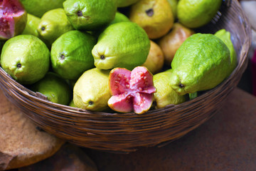 Red guava foe sell, Matheran, Maharashtra