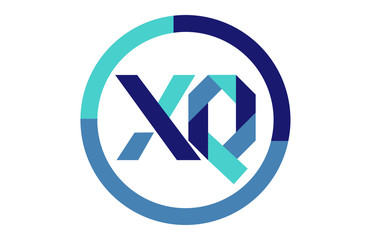 XQ Global Blue Ribbon letter Logo