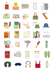 旅の持ち物／カラー２