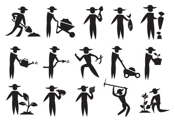 Man Icon of gardener