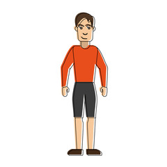 Man cartoon avatar vector illustration graphic design