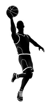 Silhouette Basketball Player 