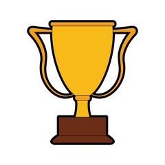 Trophy cup championship vector illustration graphic design