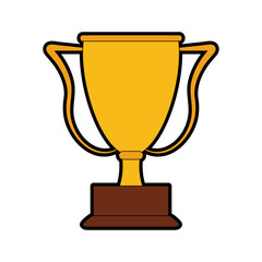 Trophy cup championship vector illustration graphic design