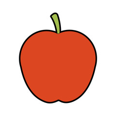 Apple fruit isolated vector illustration graphic design