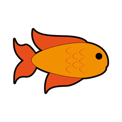 Fish seafood symbol vector illustration graphic design