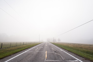 Foggy Morning - Ohio River Scenic Byway - US 52 - Ohio