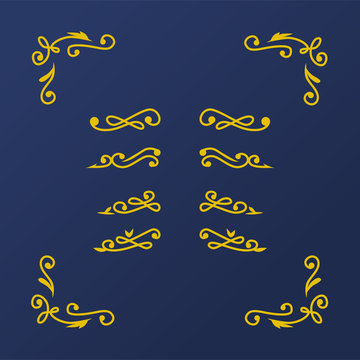 Wedding vintage florish element