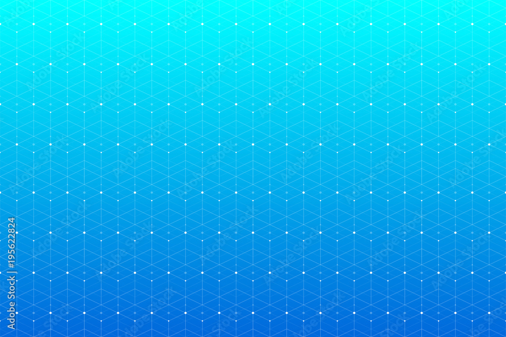Aufkleber geometric pattern with connected line and dots. graphic background connectivity. modern stylish poly