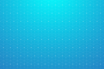 Geometric pattern with connected line and dots. Graphic background connectivity. Modern stylish polygonal backdrop for your design, illustration.