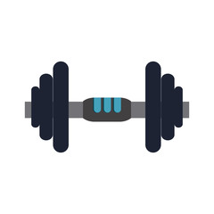 Dumbbell weight symbol vector illustration graphic design