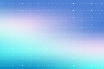 Blue geometric pattern with connected lines and dots. Graphic background connectivity. Modern stylish polygonal backdrop communication compounds for your design. Lines plexus, illustration.