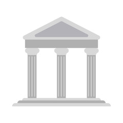 Fototapeta premium Bank building symbol vector illustration graphic design