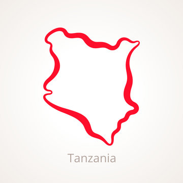 Tanzania - Outline Map