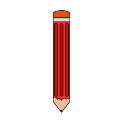 Wooden pencil symbol vector illustration graphic design