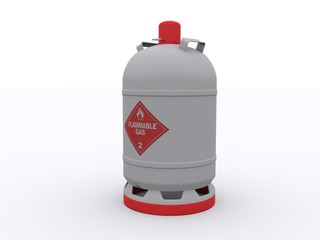 Gas Bottle isolated 