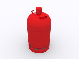 Gas Bottle isolated 