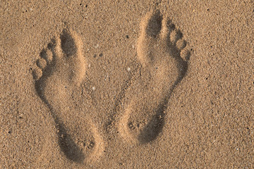 Fußspuren im Sand