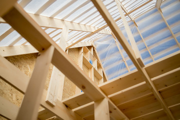 Construction of a wooden house