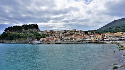 Look at the town of Parga, the Bay and the fortress. A combination between mountain and sea, cottages in old and new Mediterranean style. One of the most mysterious and magical places in Greece. The p