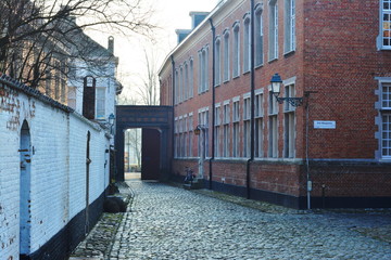 Lier, Belgium: Houses in the beguinage. Unesco World Heritage.